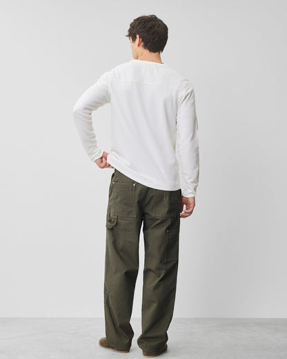 Cotton Canvas Relaxed Double Knee Pant