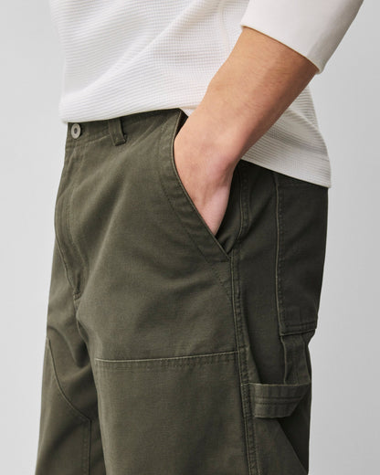 Cotton Canvas Relaxed Double Knee Pant