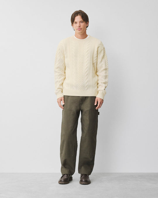 Cable Knit Meridian Crewneck