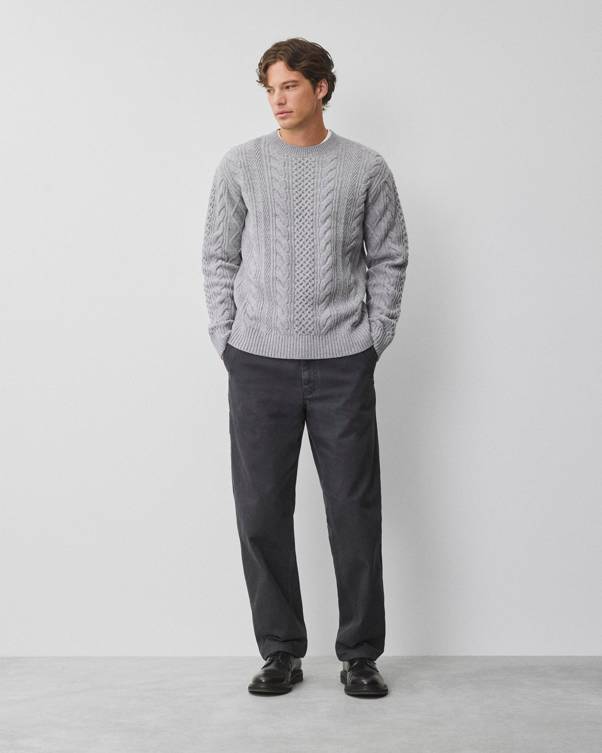 Cable Knit Meridian Crewneck