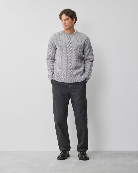 Cable Knit Meridian Crewneck