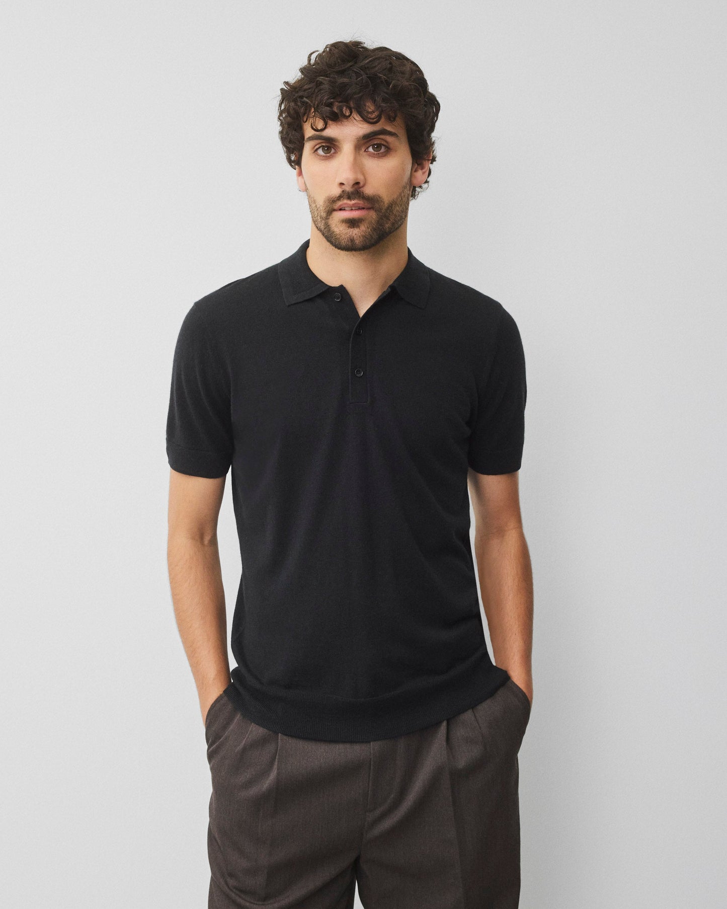 Silk Cashmere Gallery Polo