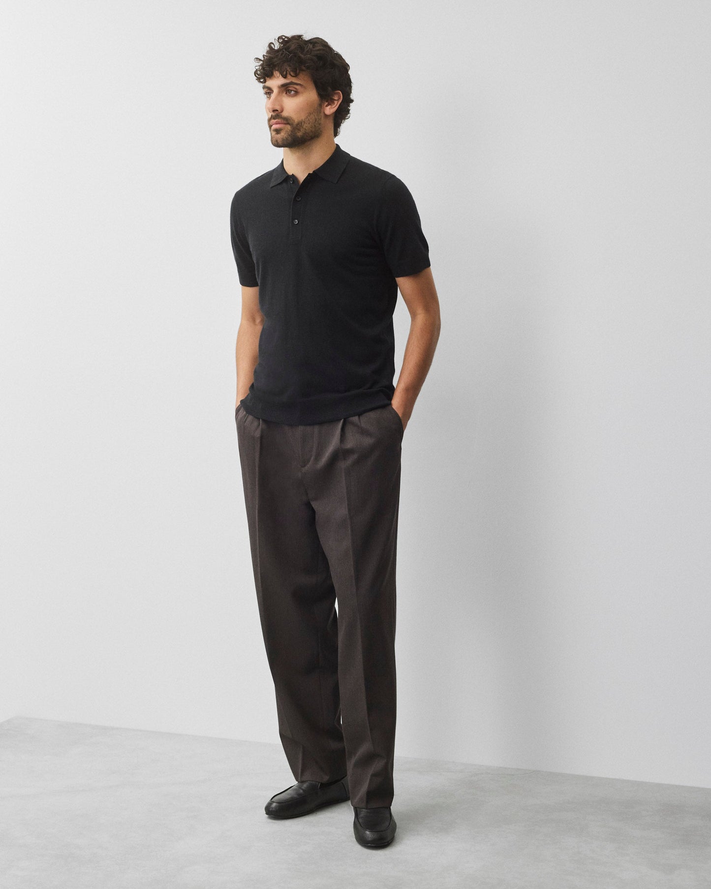 Silk Cashmere Gallery Polo