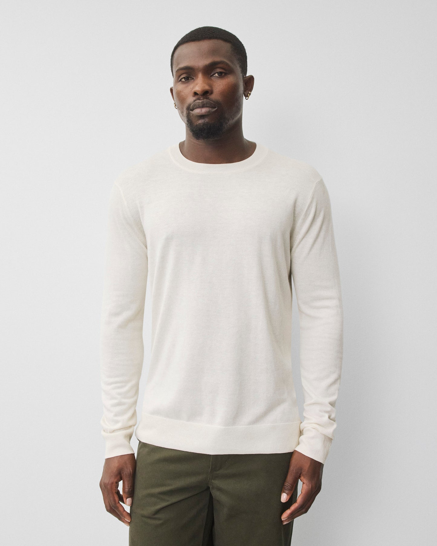 Silk Cashmere Gallery Crewneck