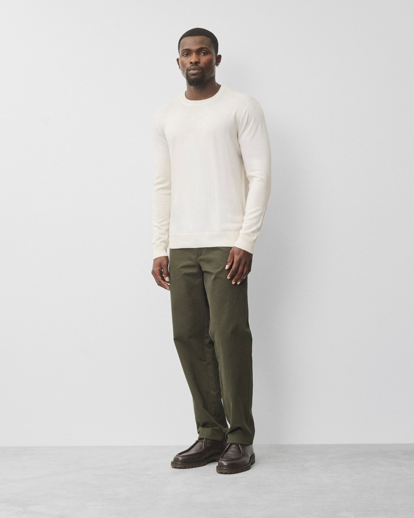 Silk Cashmere Gallery Crewneck