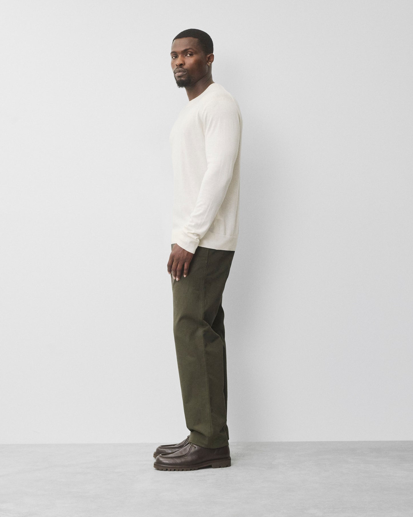 Silk Cashmere Gallery Crewneck