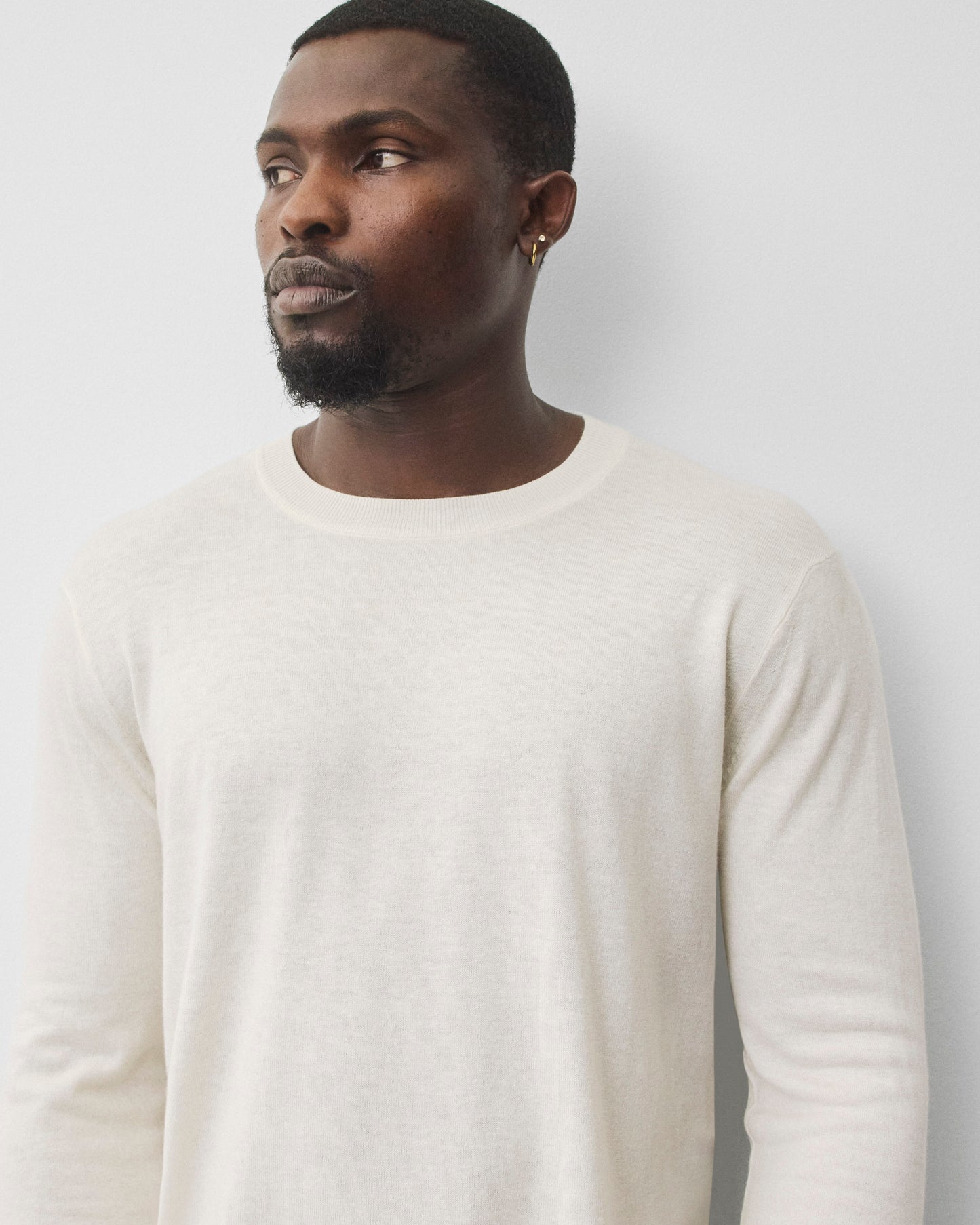Silk Cashmere Gallery Crewneck