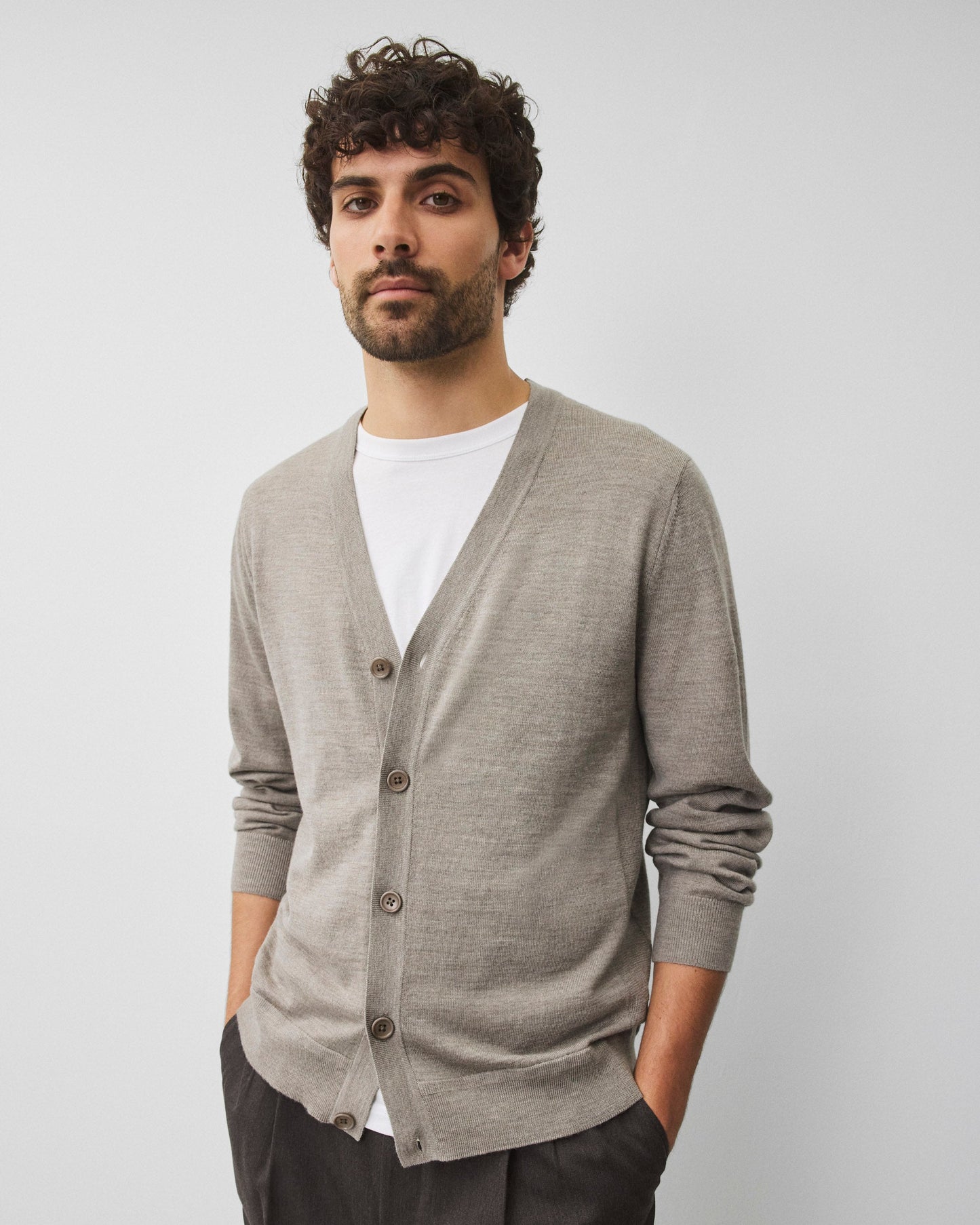 Lightweight Merino Harry Cardigan