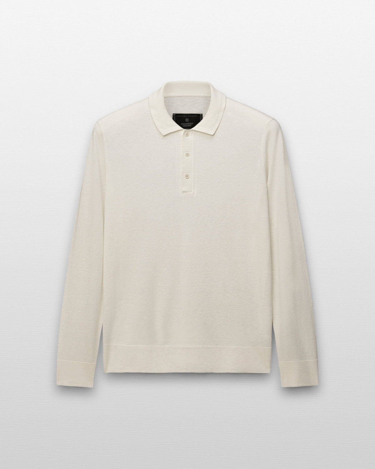 Silk Cashmere Longsleeve Polo
