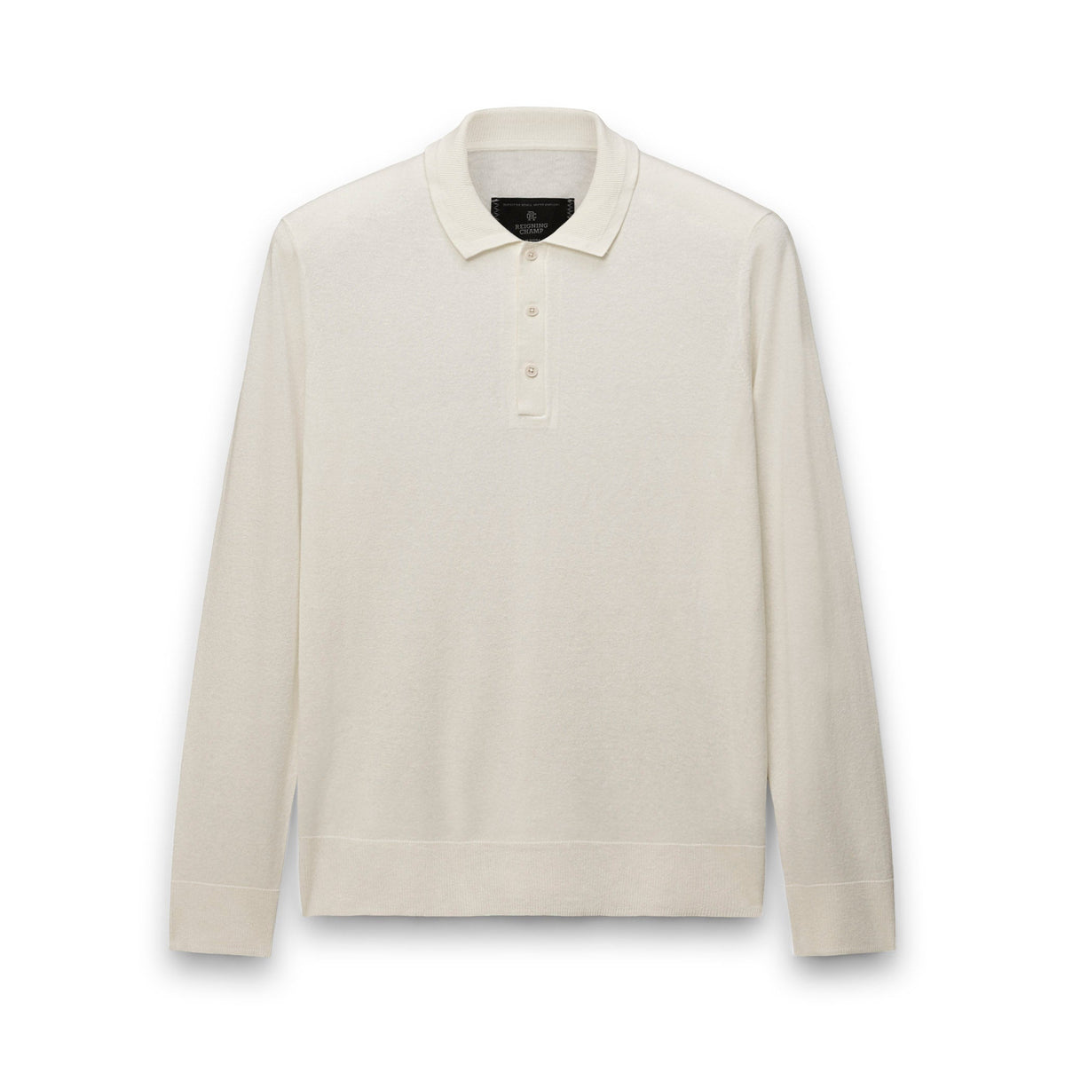 Silk Cashmere Longsleeve Polo