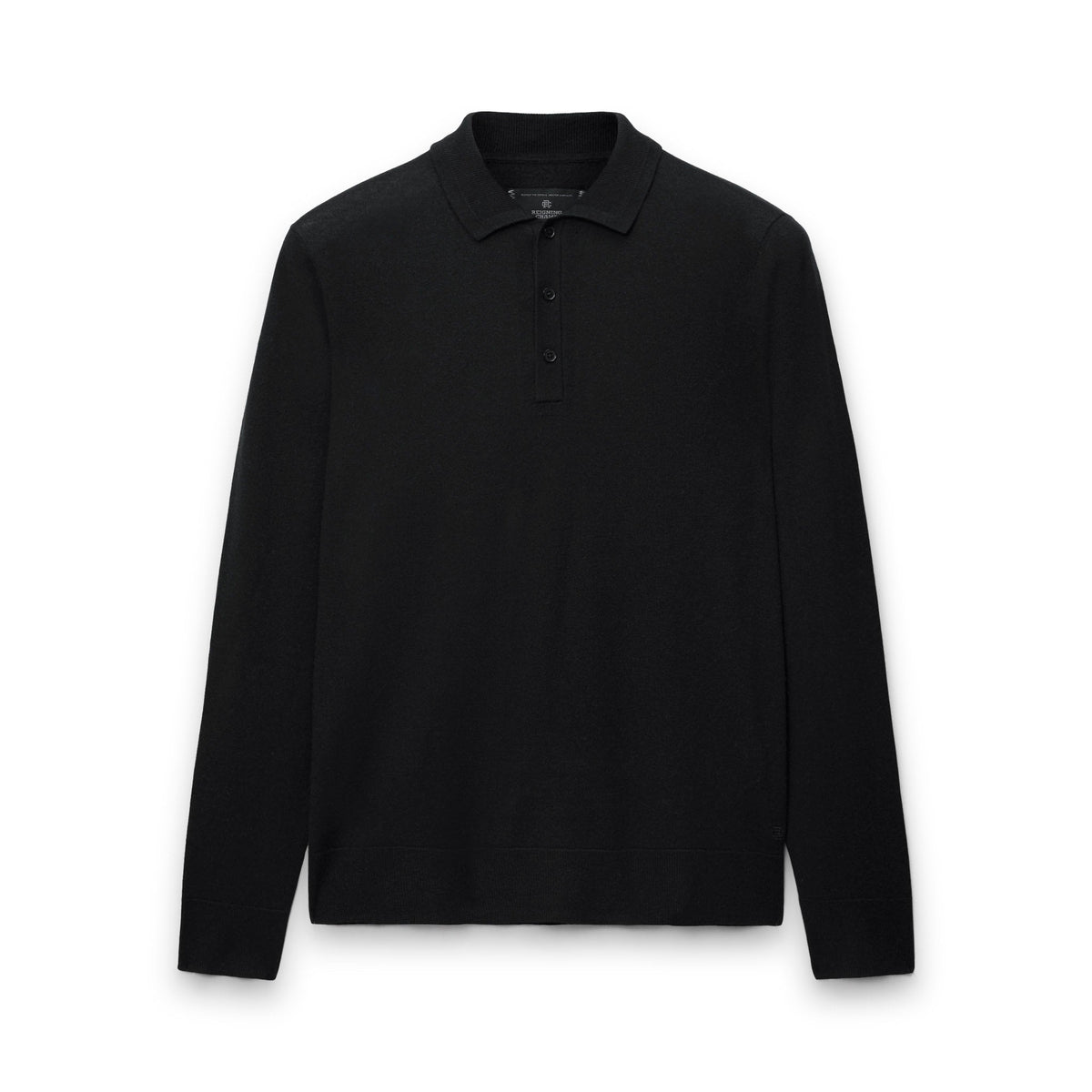 Silk Cashmere Longsleeve Polo