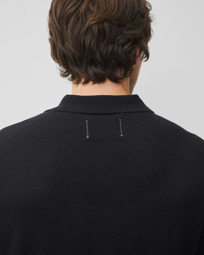 Silk Cashmere Longsleeve Polo