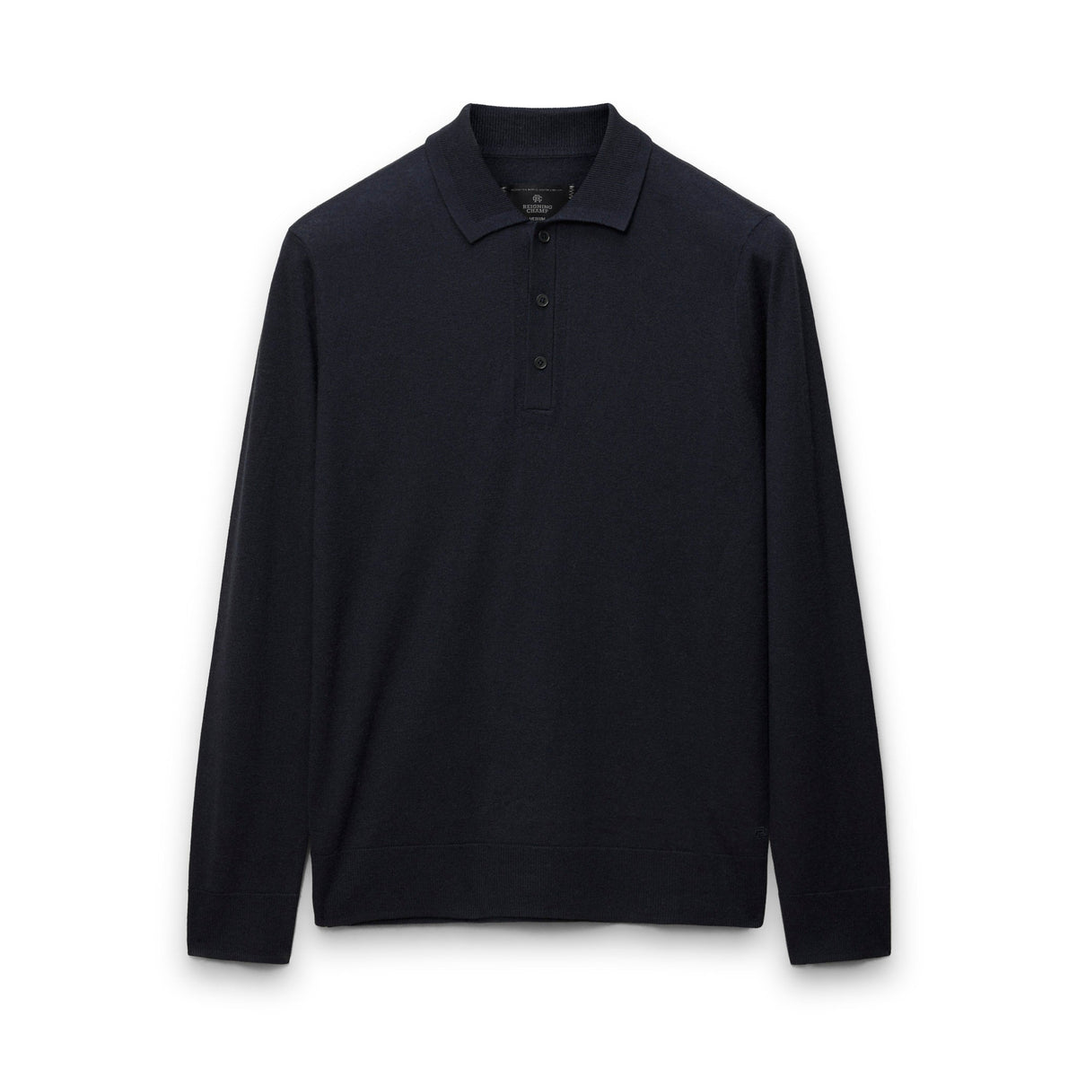Silk Cashmere Longsleeve Polo