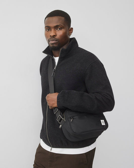 Nylon Twill Road Crossbody Bag