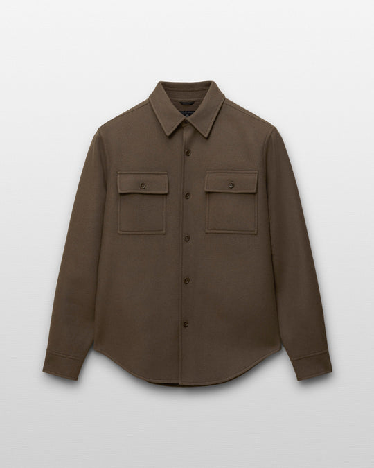 Double Face Wool Concourse Standard Overshirt