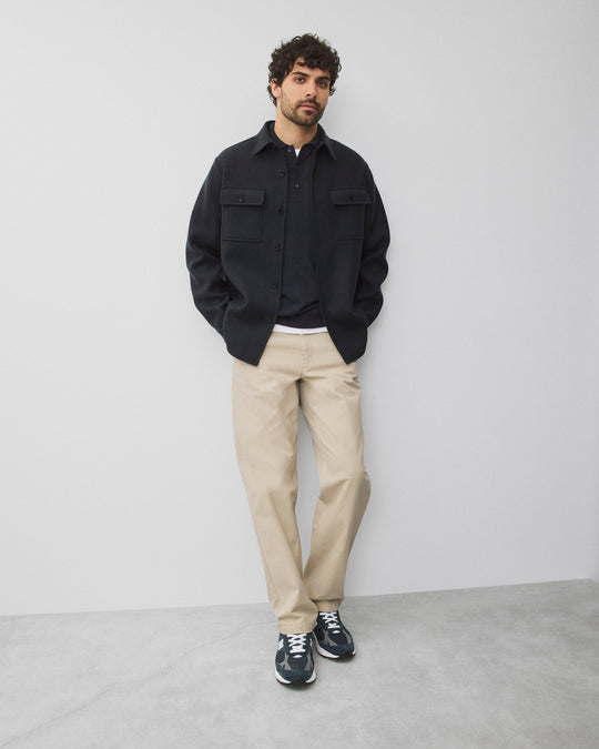 Double Face Wool Concourse Standard Overshirt