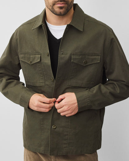 Cotton Chino Keeper Standard Overshirt