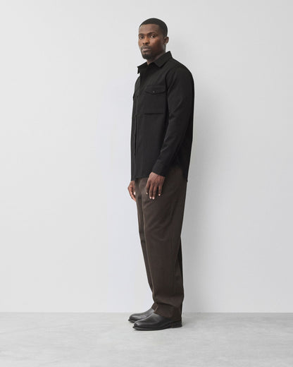 Wool Gabardine Concourse Standard Overshirt