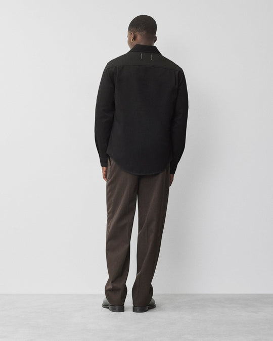 Wool Gabardine Concourse Standard Overshirt