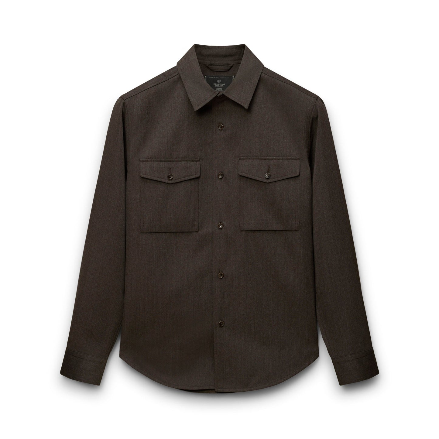 Wool Gabardine Concourse Standard Overshirt