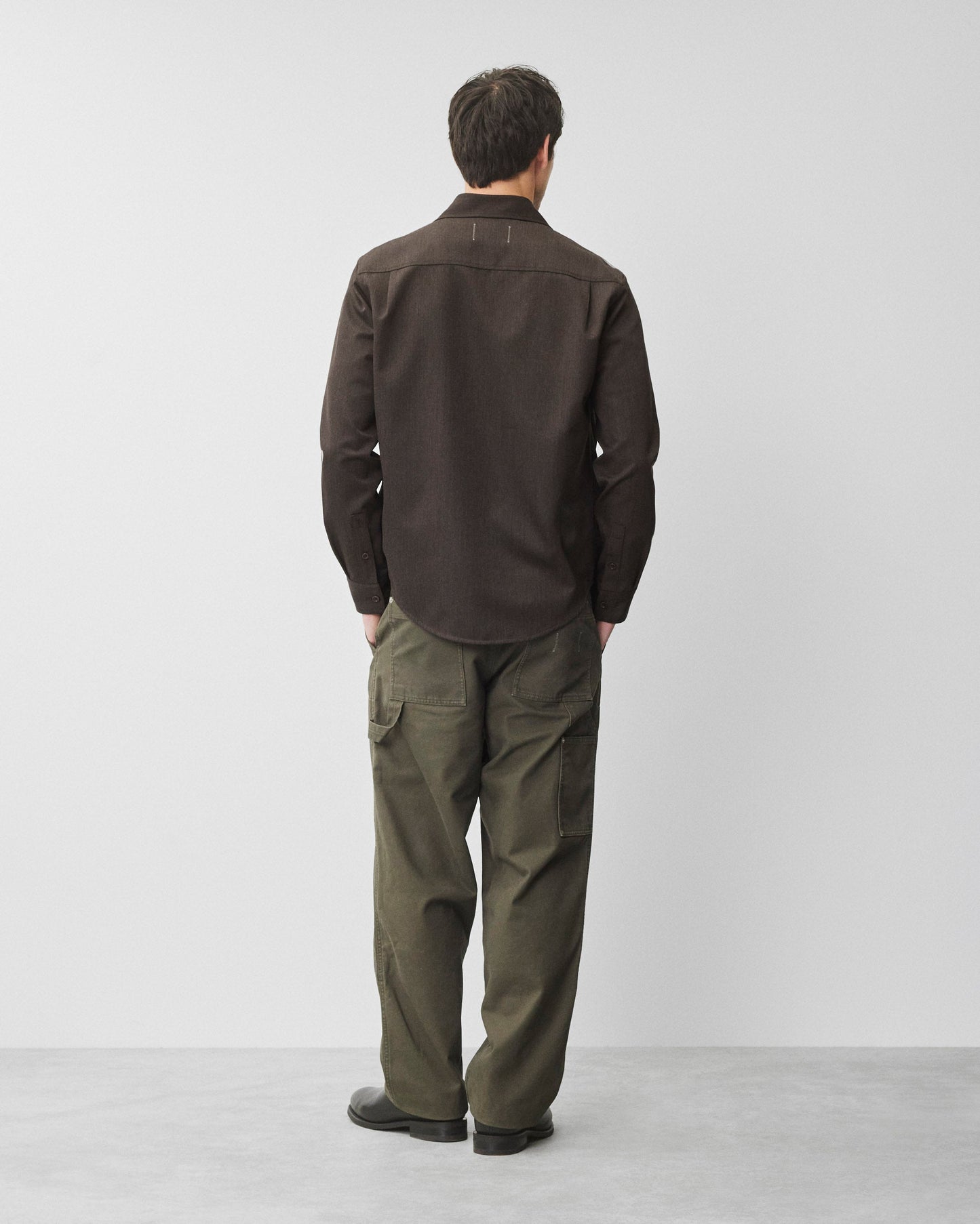Wool Gabardine Concourse Standard Overshirt