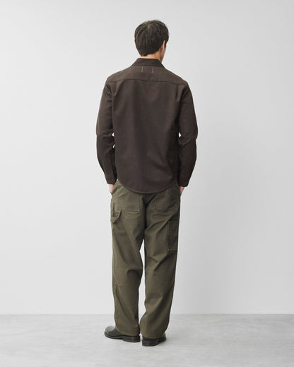 Wool Gabardine Concourse Standard Overshirt