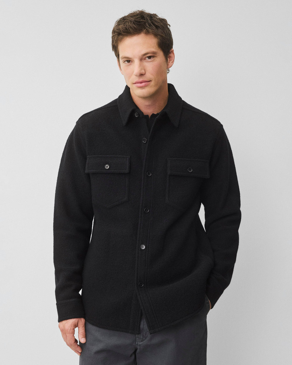 Boiled Wool Warden Standard Overshirt