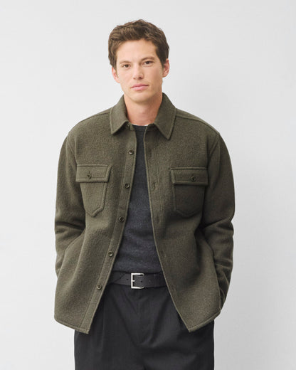 Boiled Wool Warden Standard Overshirt