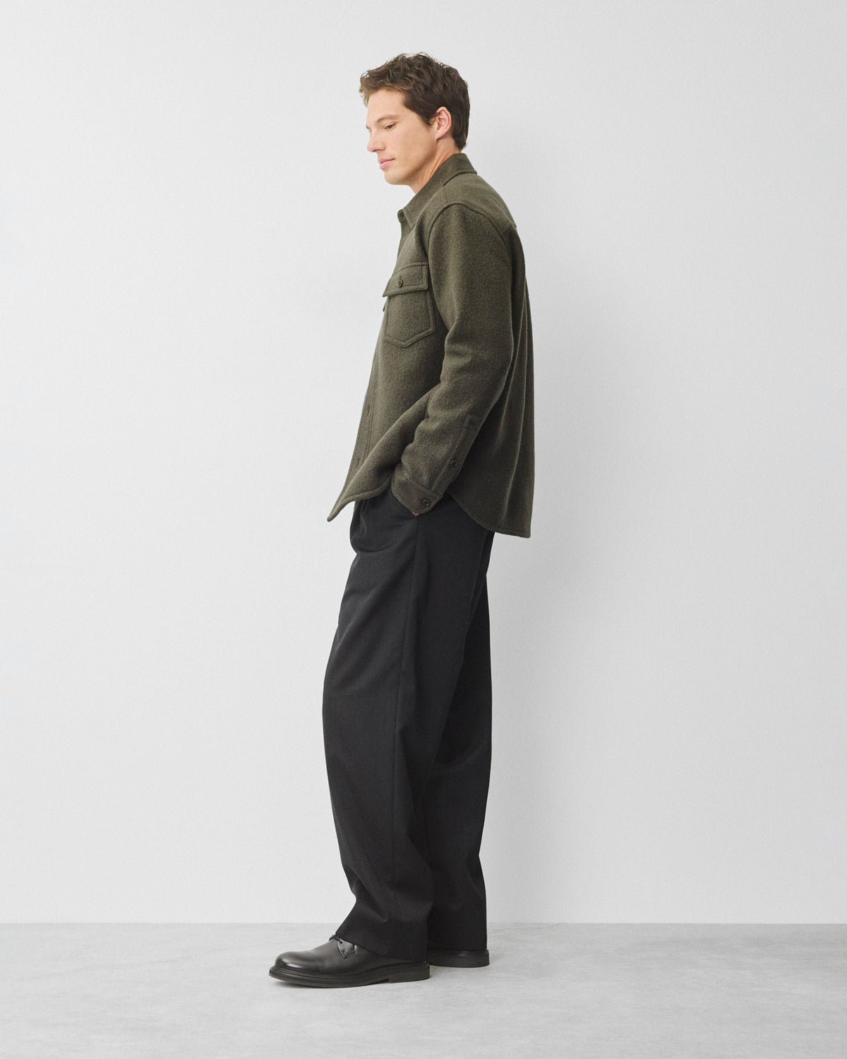 Boiled Wool Warden Standard Overshirt