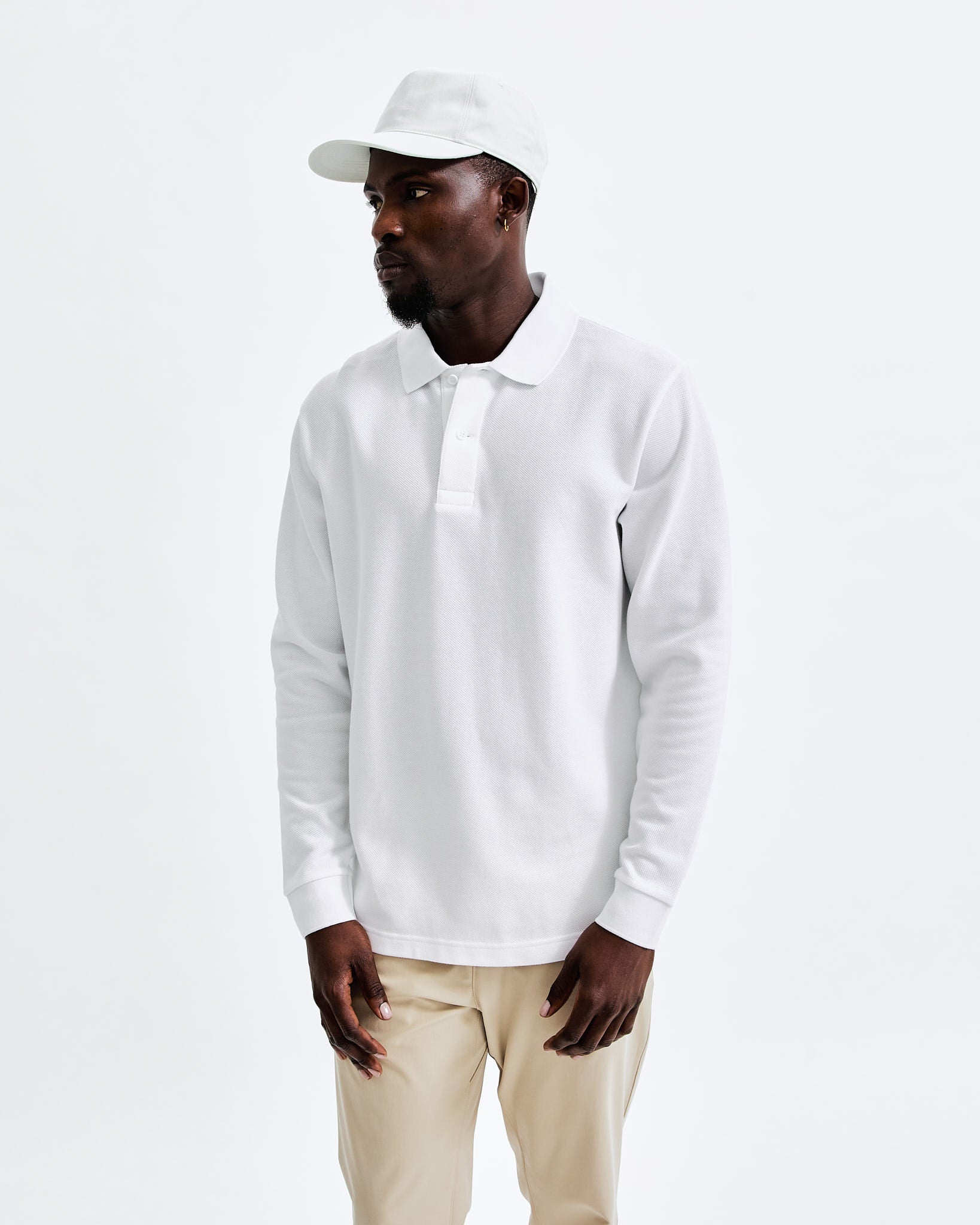 Athletic Pique Academy Long Sleeve Polo | Reigning Champ