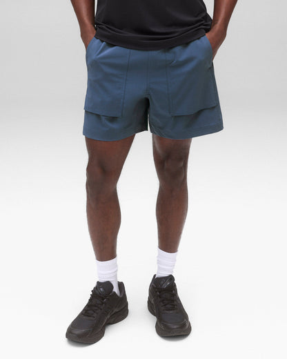 Stretch Nylon Utility Standard Swim Short 6"