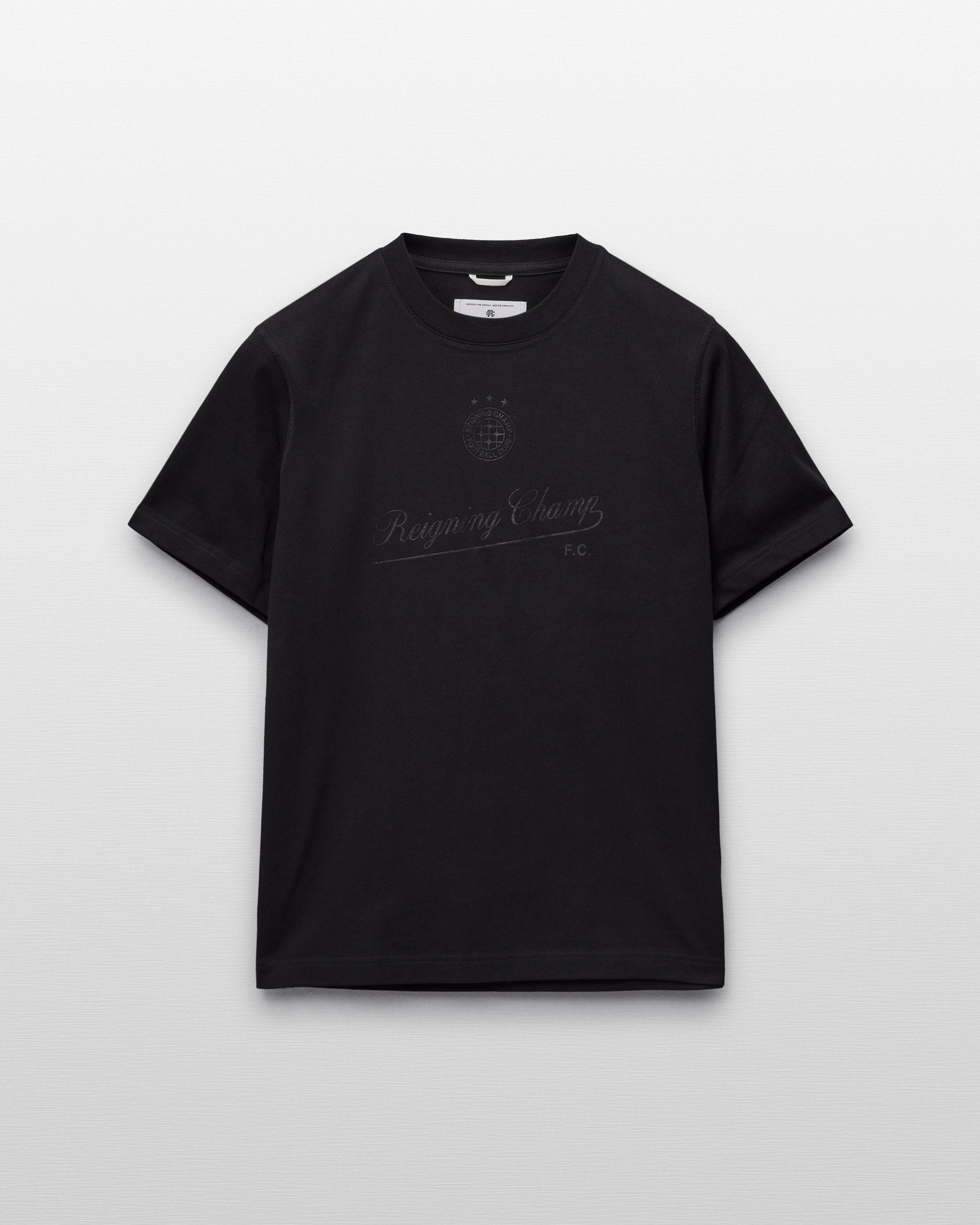 Rily 黒 Tシャツ Midweight Jersey RCFC '26 OG T-Shirt | Reigning Champ | Reigning