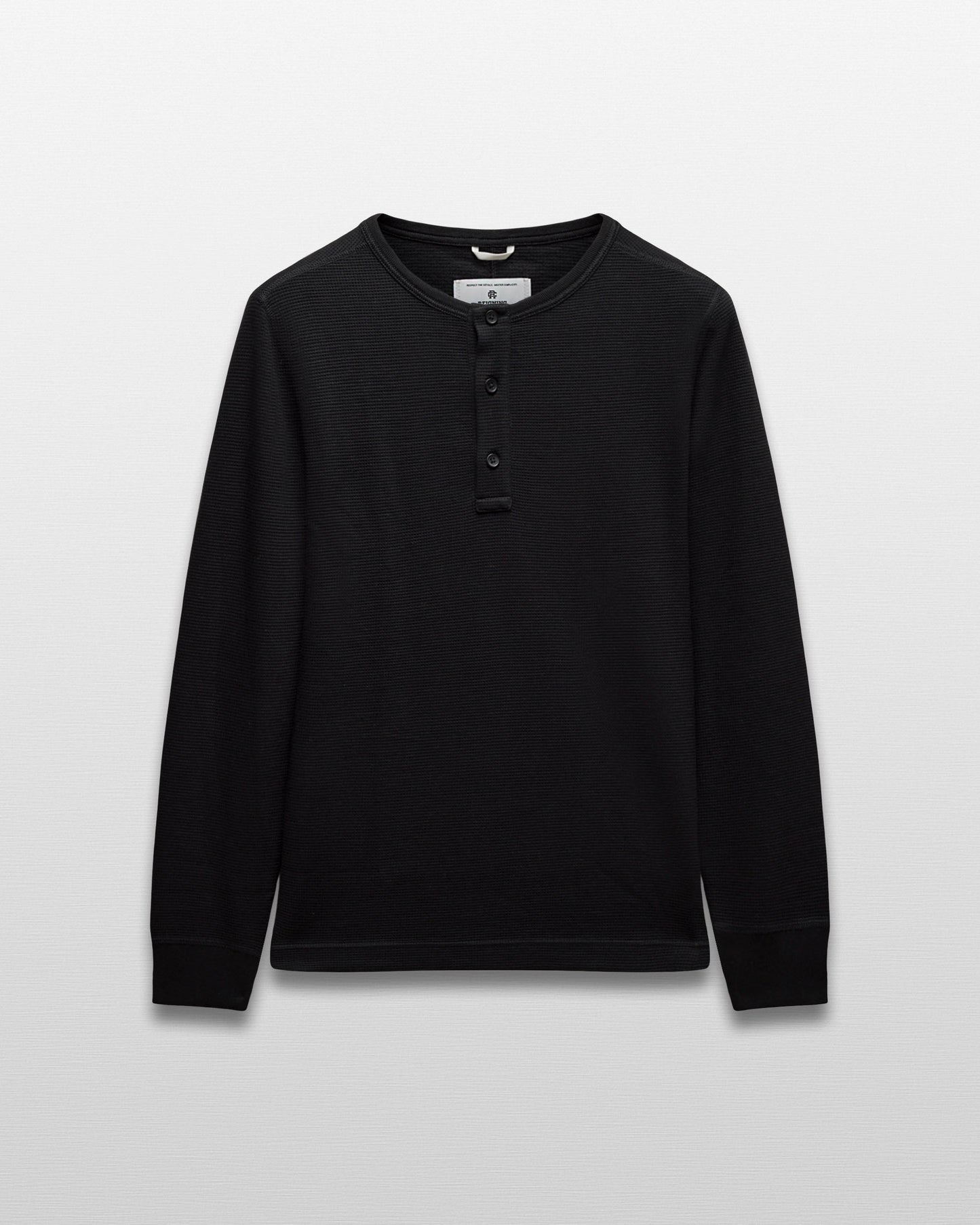 Lightweight Waffle Standard Henley