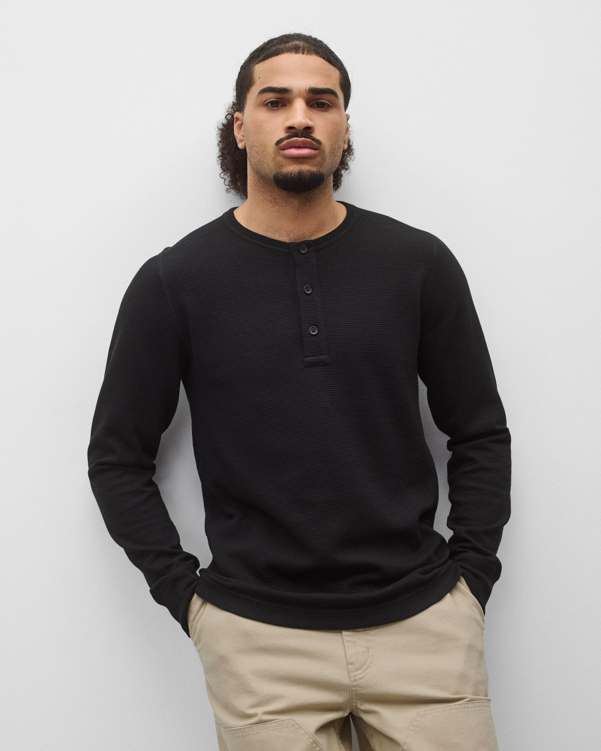 Lightweight Waffle Standard Henley | Reigning Champ | Reigning