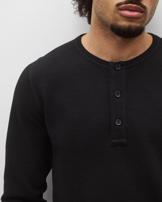 Lightweight Waffle Standard Henley
