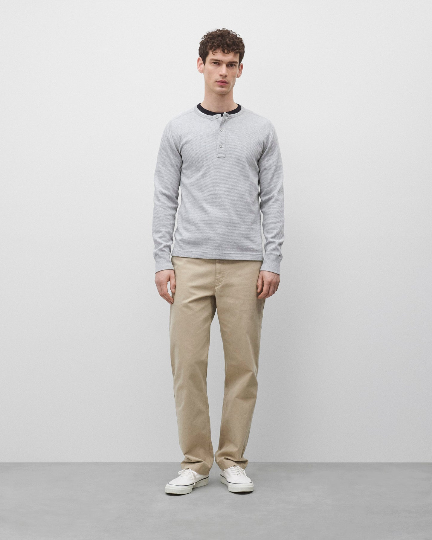 Lightweight Waffle Standard Henley