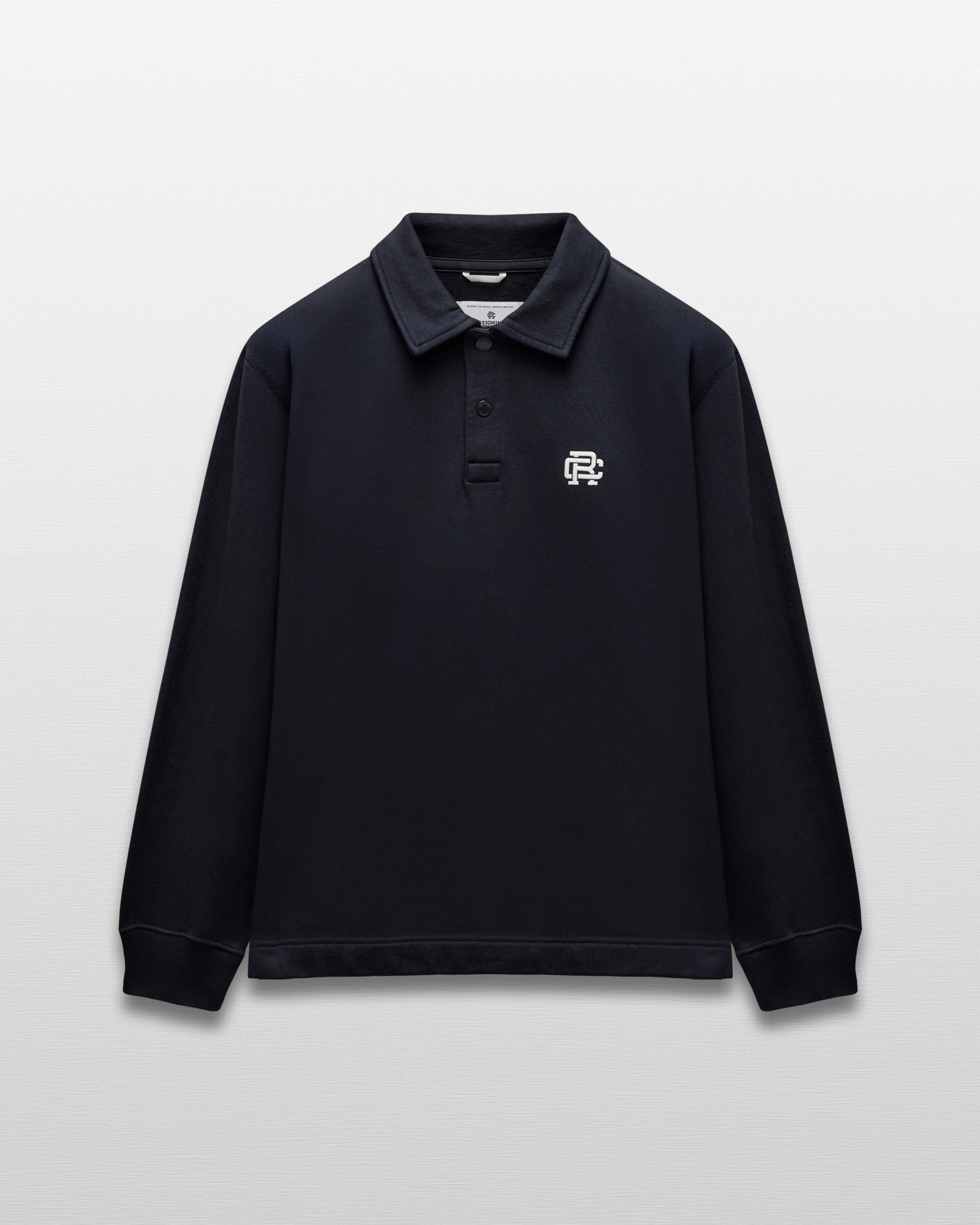 Midweight Terry Monogram Standard Rugby Sweatshirt | Reigning