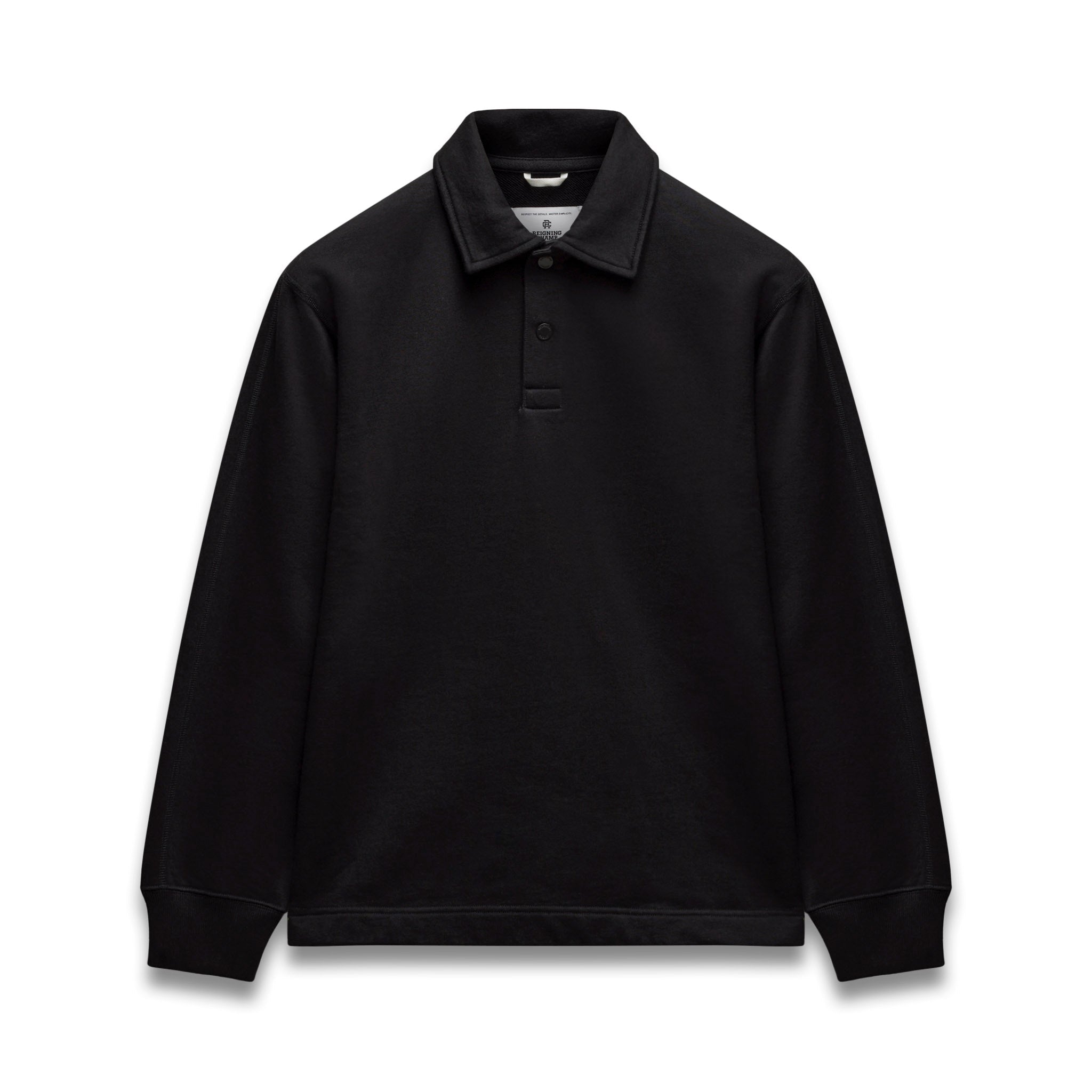 トップス Belvet rugby shirt Black M Midweight Terry Rugby Sweatshirt | Reigning Champ | Reigning Champ US