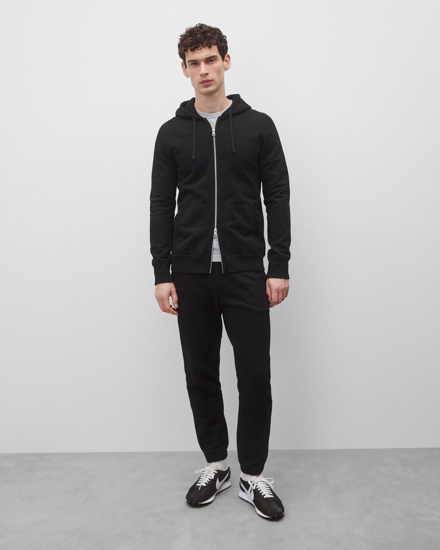 Midweight Terry Slim Zip Hoodie