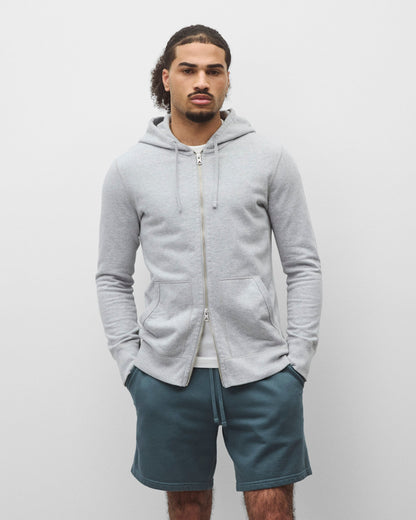 Midweight Terry Slim Zip Hoodie