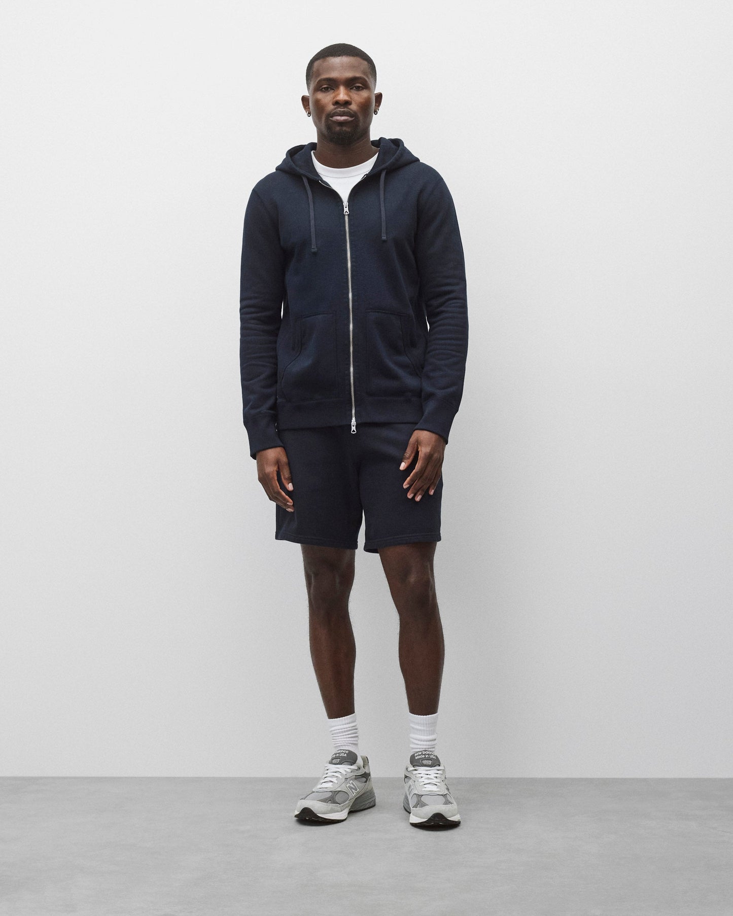 Midweight Terry Slim Zip Hoodie