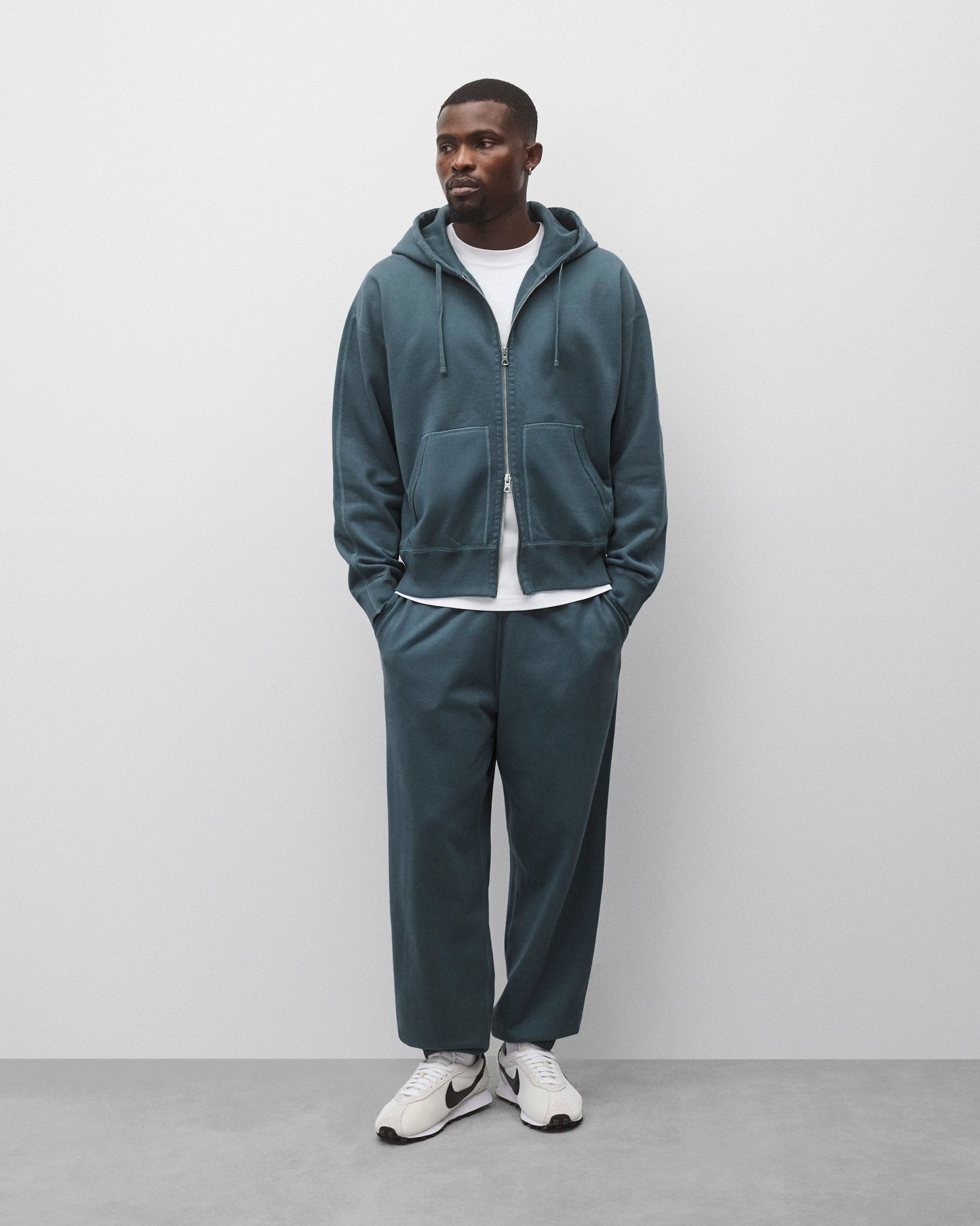Midweight Terry Relaxed Zip Hoodie