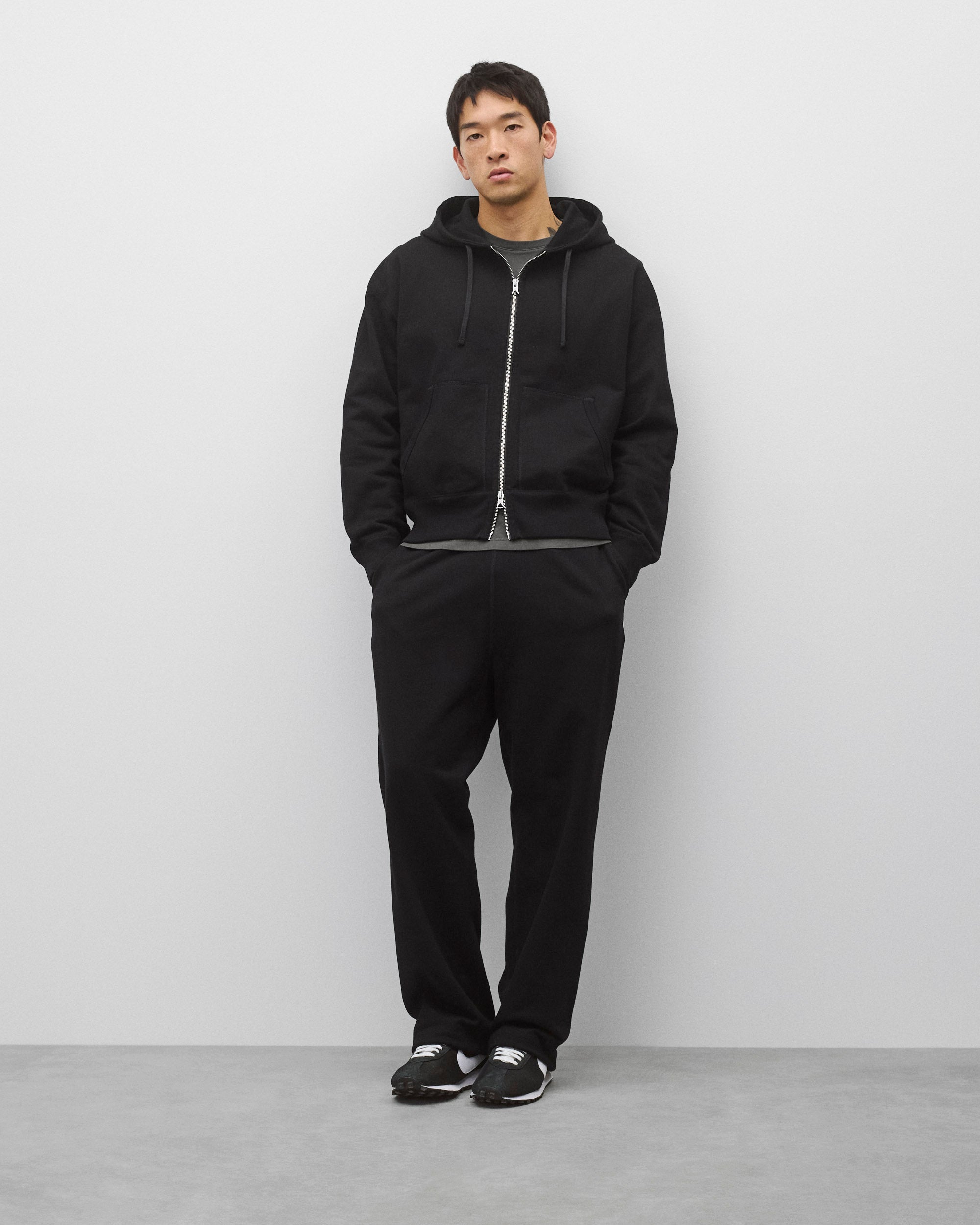 Stussy × REIGNING CHAMP フルジップパーカー グレー FULL ZIP HOODIE フルジップパーカー CH.GREY REIGNING CHAMP