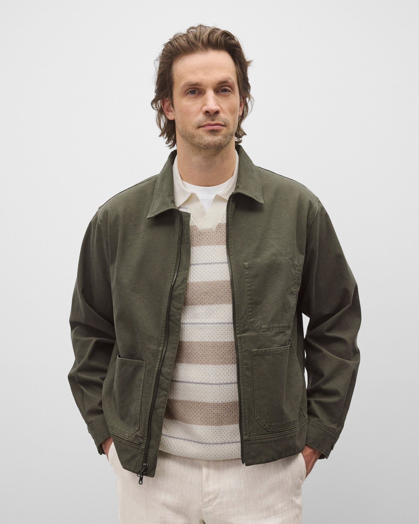 Cotton Canvas Grounds Jacket