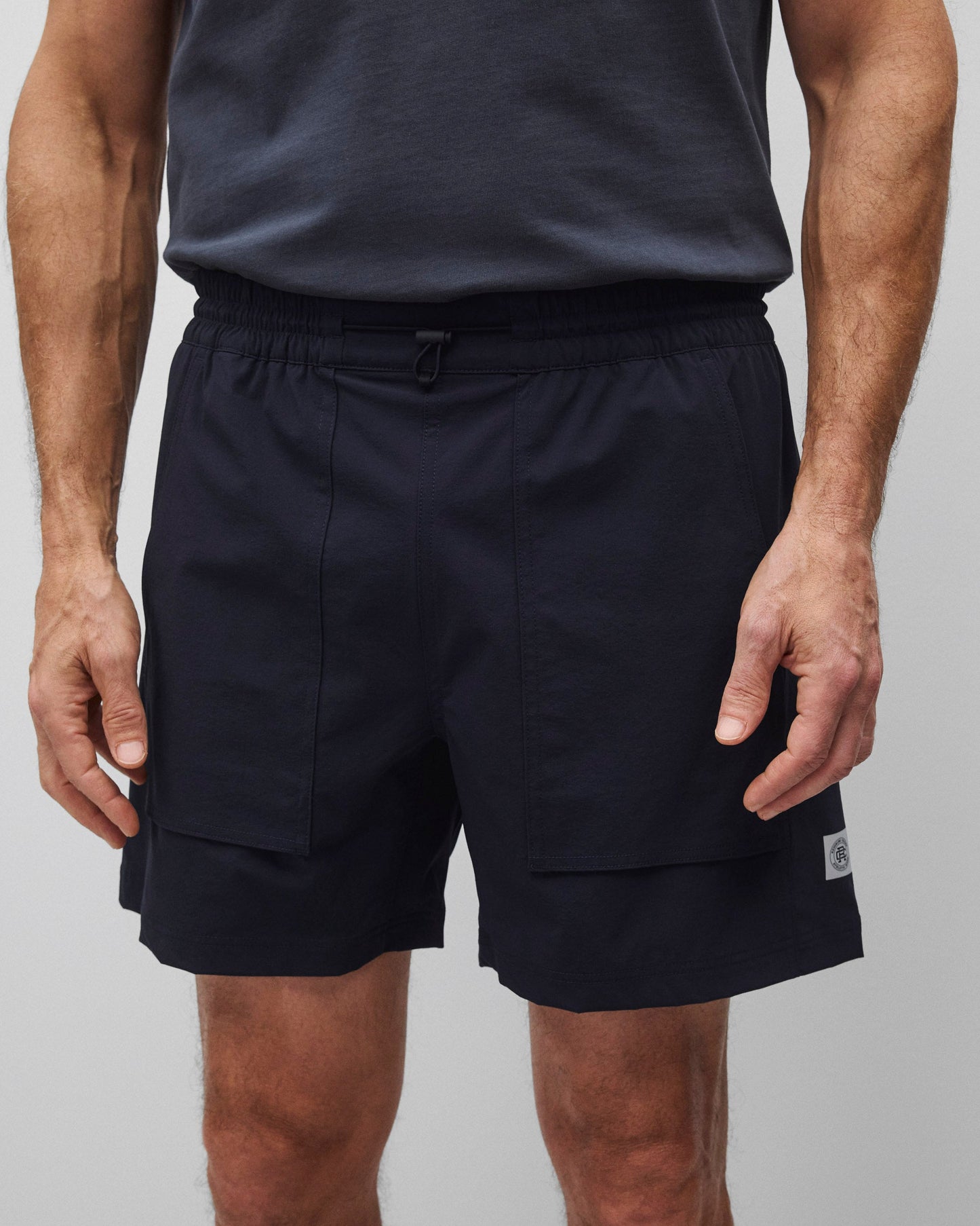 Stretch Nylon Utility Standard Swim Short 6"