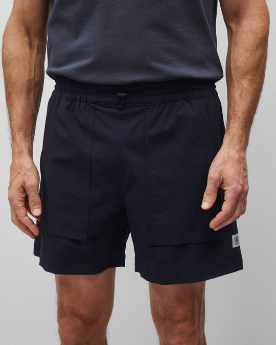 Stretch Nylon Utility Standard Swim Short 6"