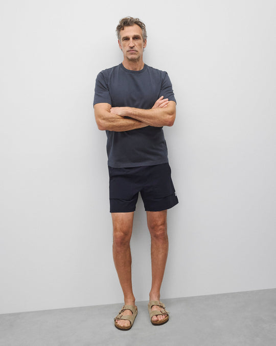 Stretch Nylon Utility Standard Swim Short 6"