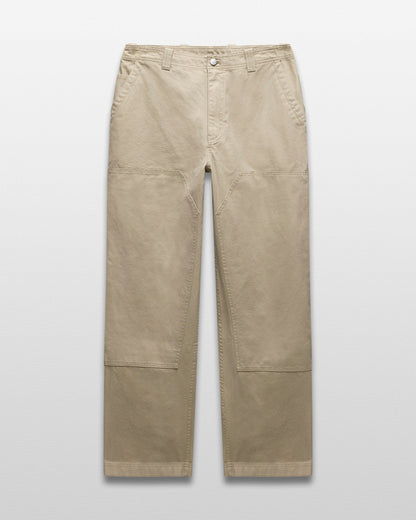 Cotton Canvas Relaxed Double Knee Pant