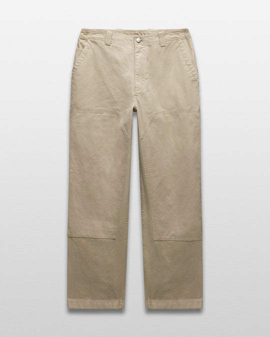 Cotton Canvas Relaxed Double Knee Pant