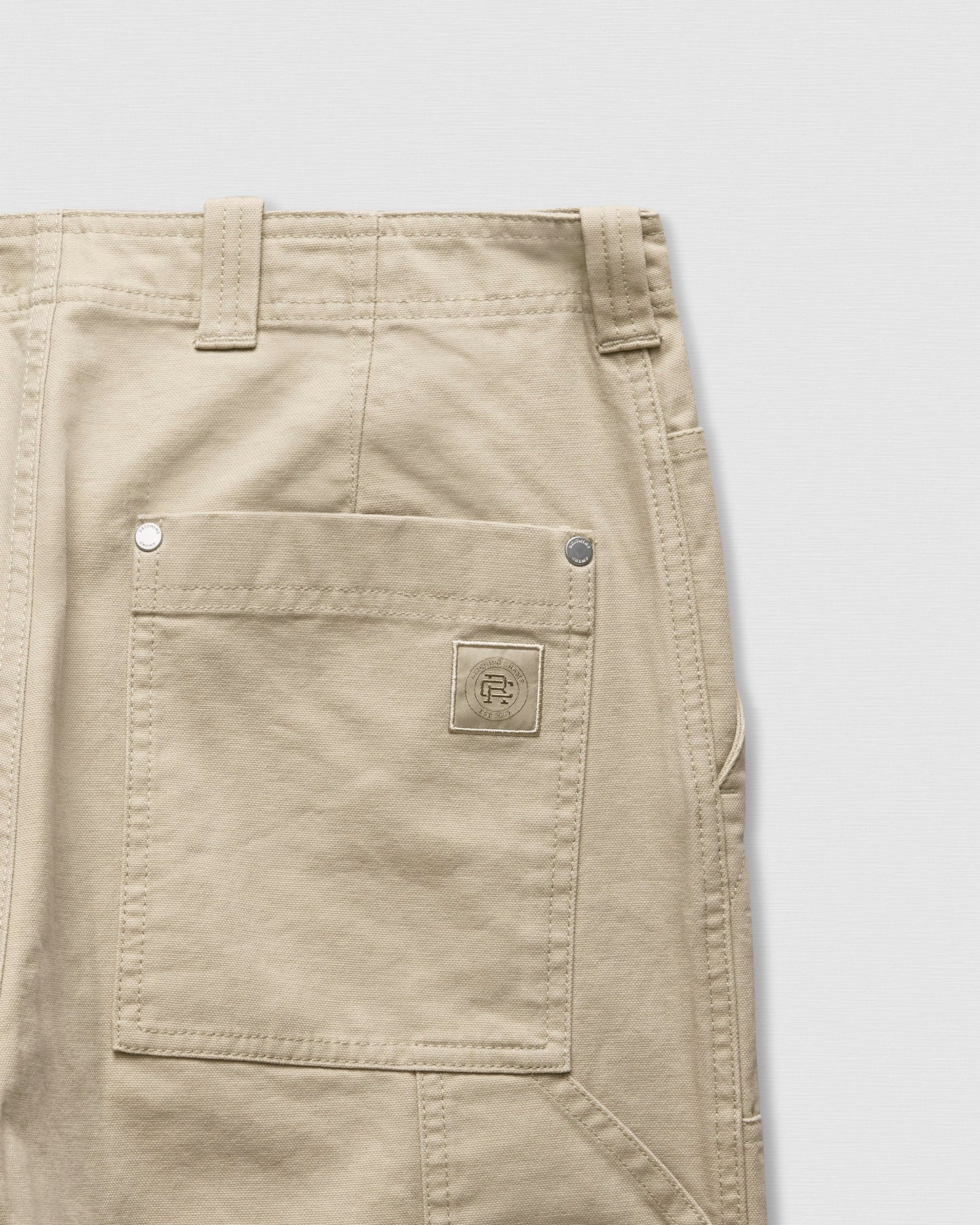 Cotton Canvas Relaxed Double Knee Pant